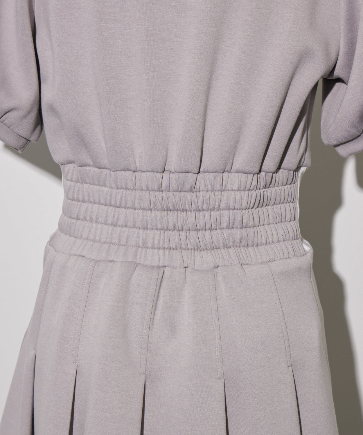 ダブルラインジャージミニワンピース – pium