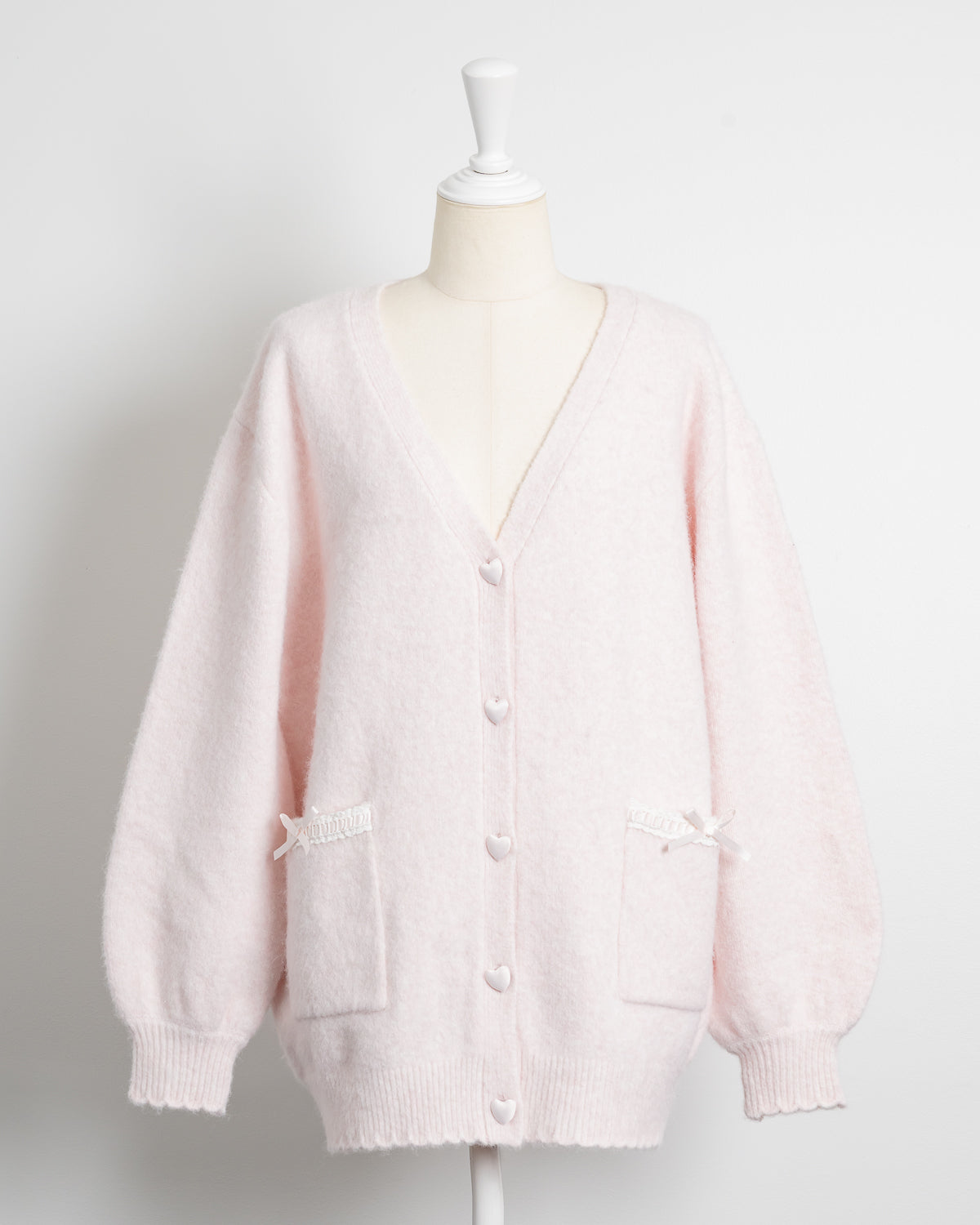 ハートボタンオーバーサイズカーディガン – pium