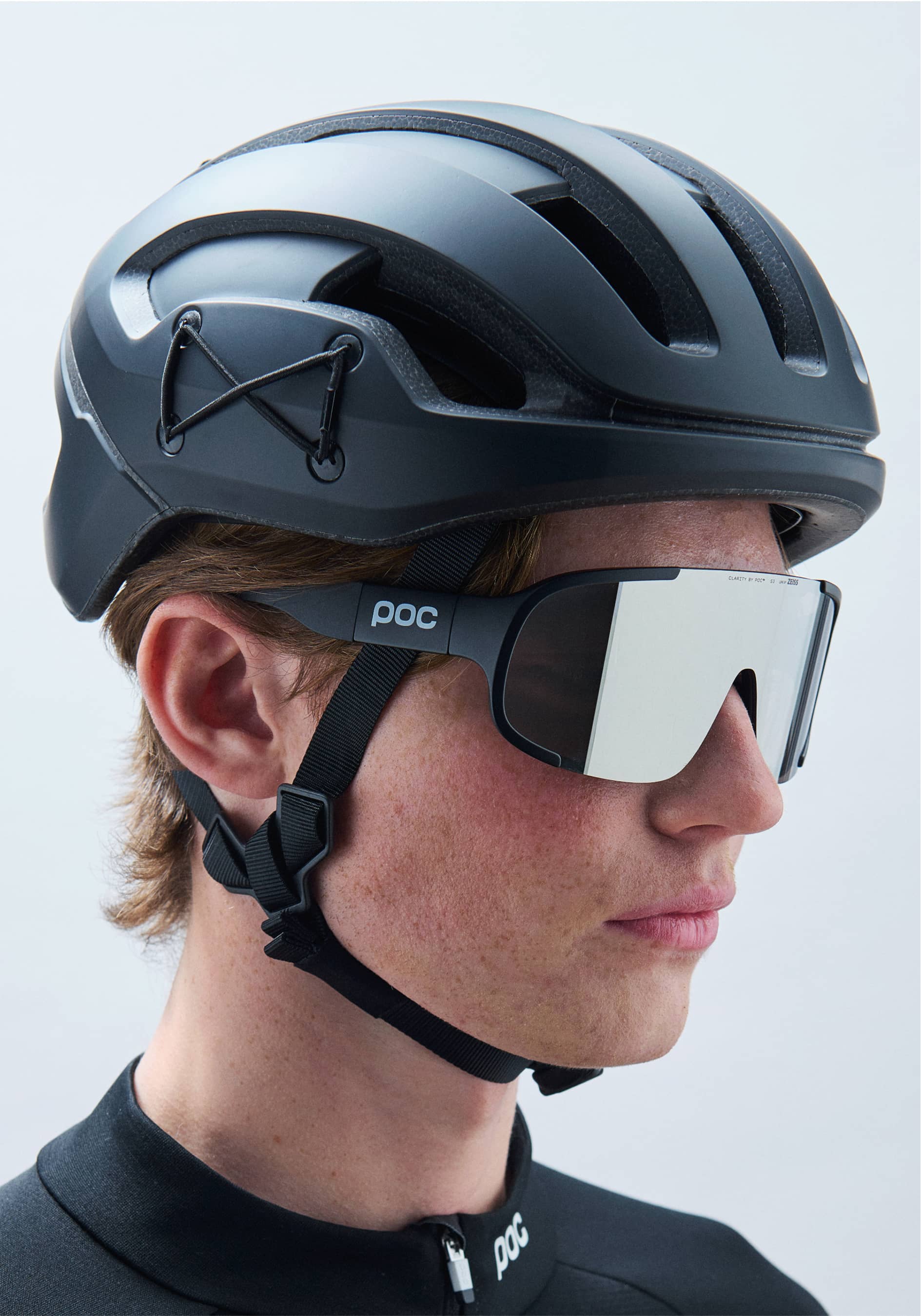 Aspire Bike Sunglasses in Uranium Black | Cycling Eyewear | POC (US)
