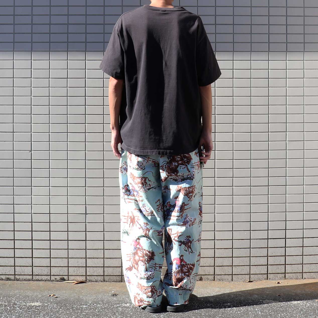 POST JUNK / 90's NICK & NORA Cowboy Patterned Flannel Pajama Pants