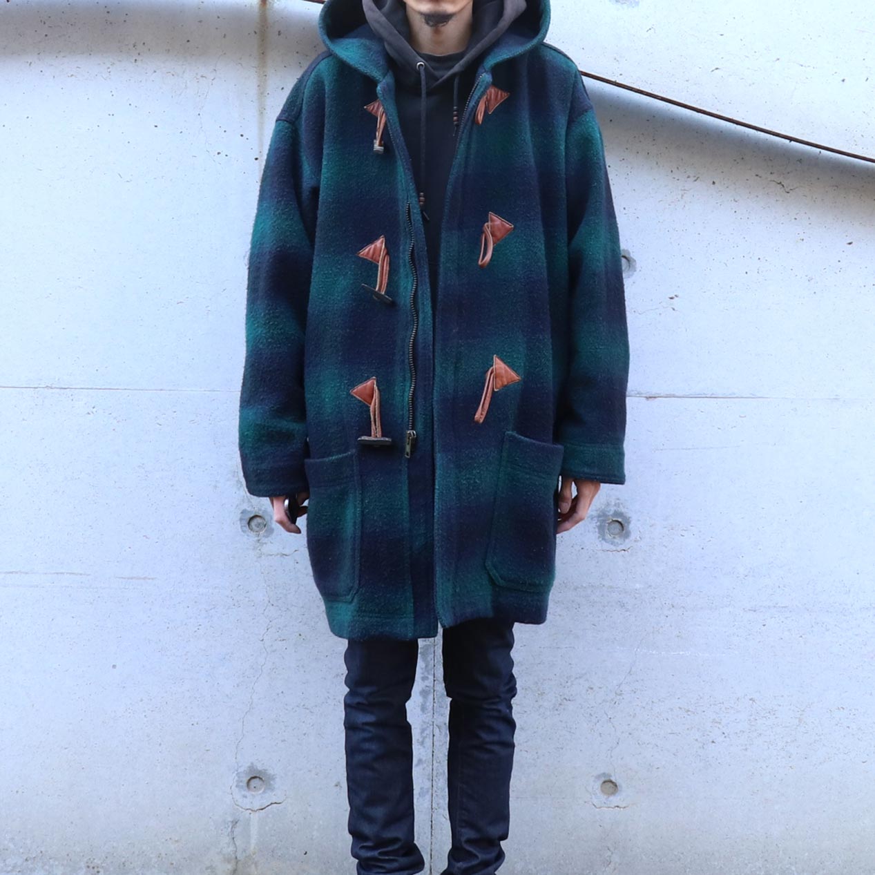 POST JUNK / 80's～ EDDIE BAUER USA製 オンブレチェック ダッフル