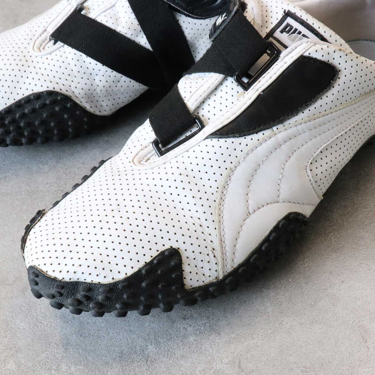 POST JUNK / 00's～ PUMA MOSTRO Perf Leather White x Black [US 9 1/2]