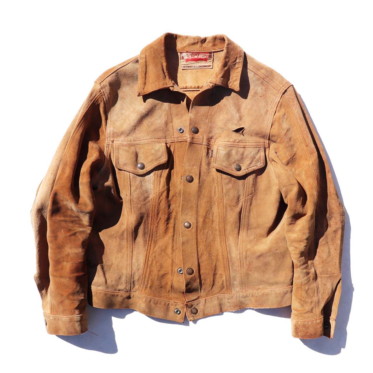 POST JUNK / 60's～ LEVI'S 70505 BIG-E Suede Leather Jacket [About 40]