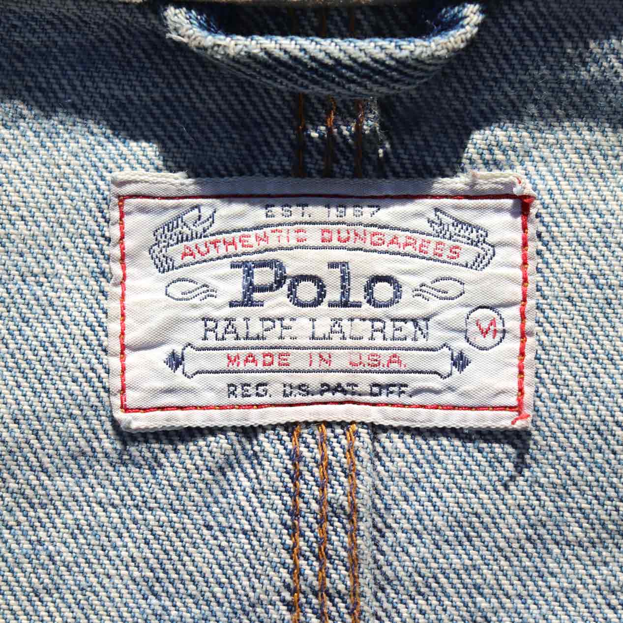POST JUNK / 80's POLO RALPH LAUREN 白タグ デニムジャケット [M]