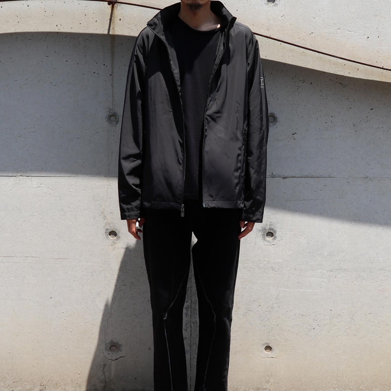 POST JUNK / 00's～ TUMI T-TECH ブラック ジップアップジャケット [M]