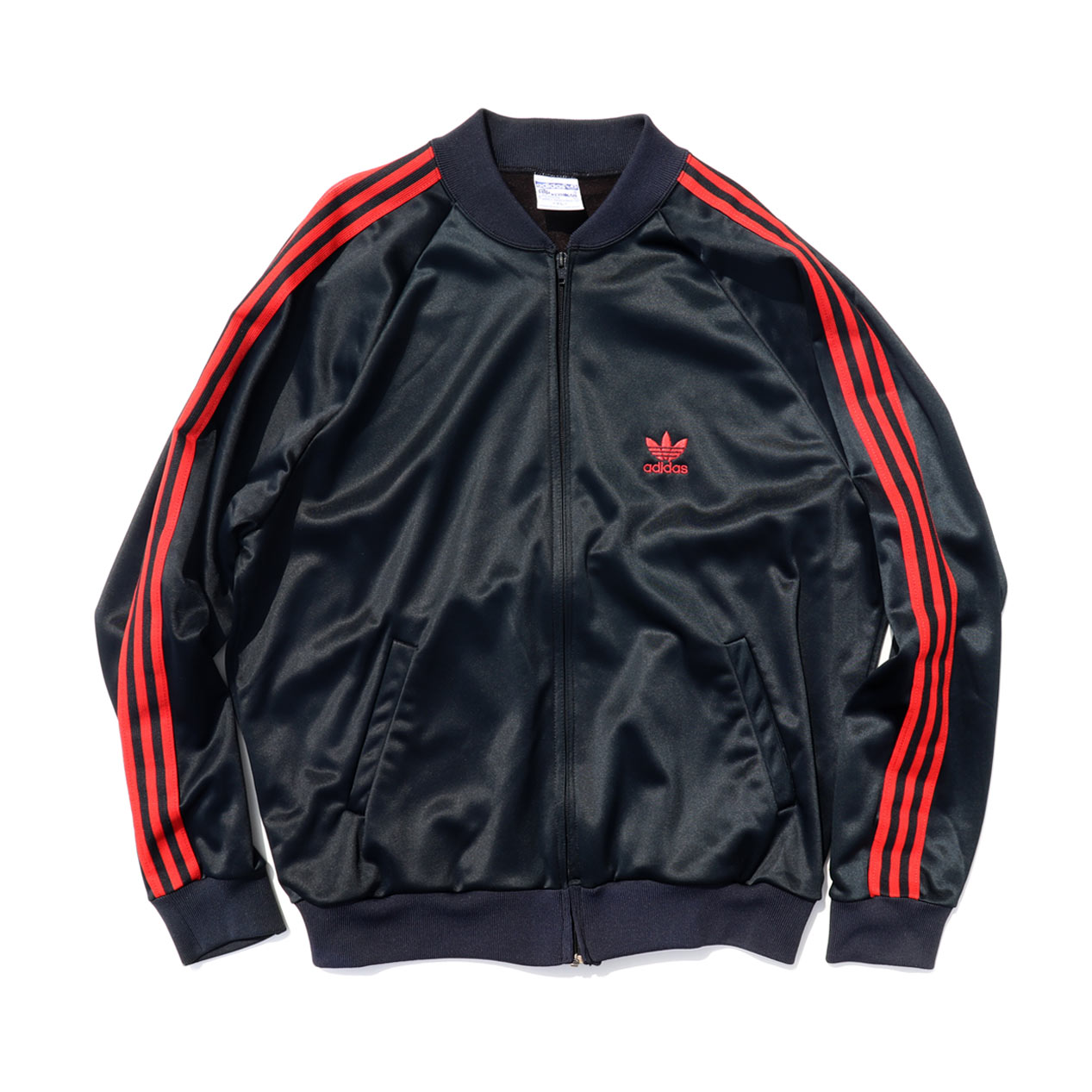 POST JUNK / 80's ADIDAS ATP ブラック×レッド トラックジャケット [XL]