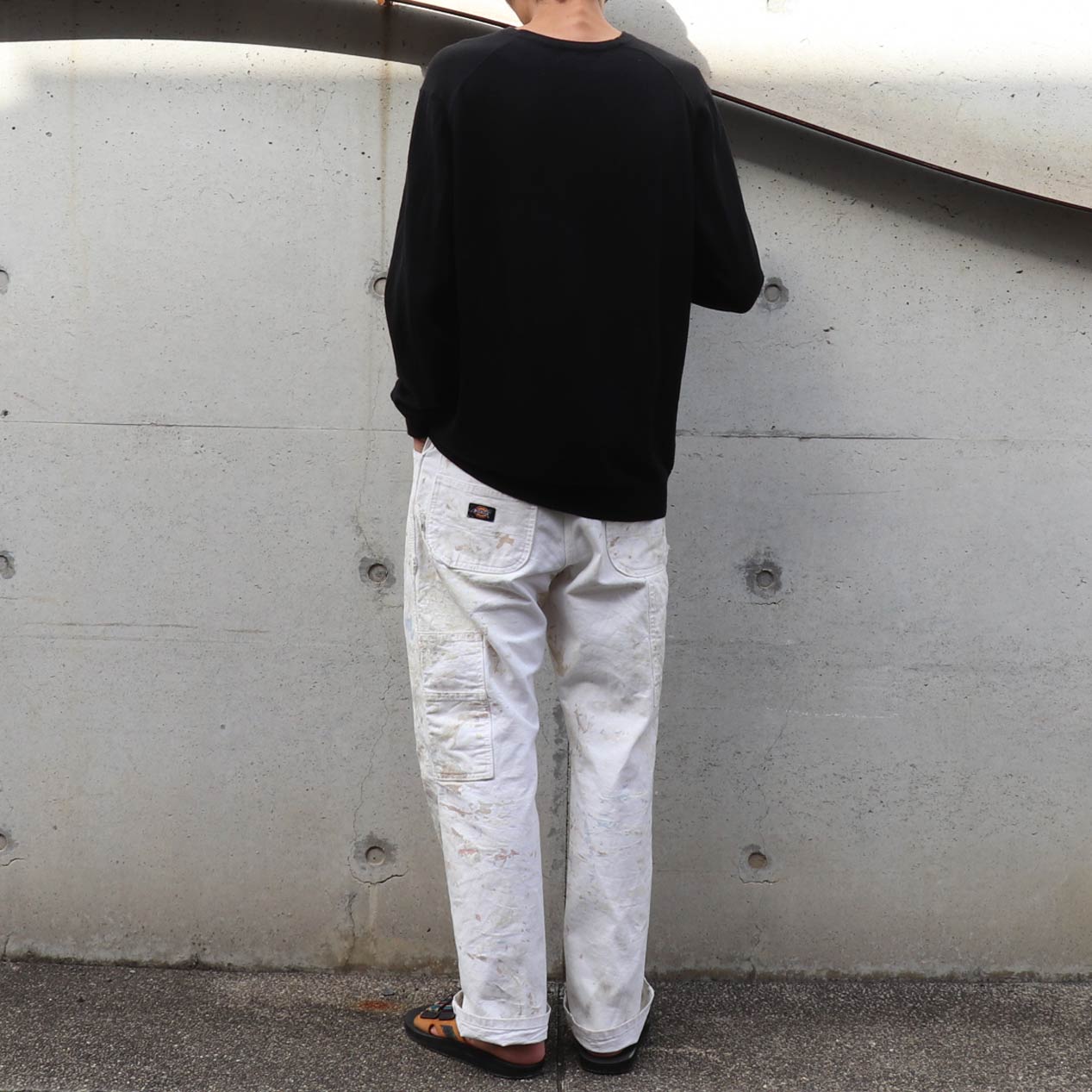 POST JUNK / 00's DICKIES ペンキペイント ホワイト ペインターパンツ