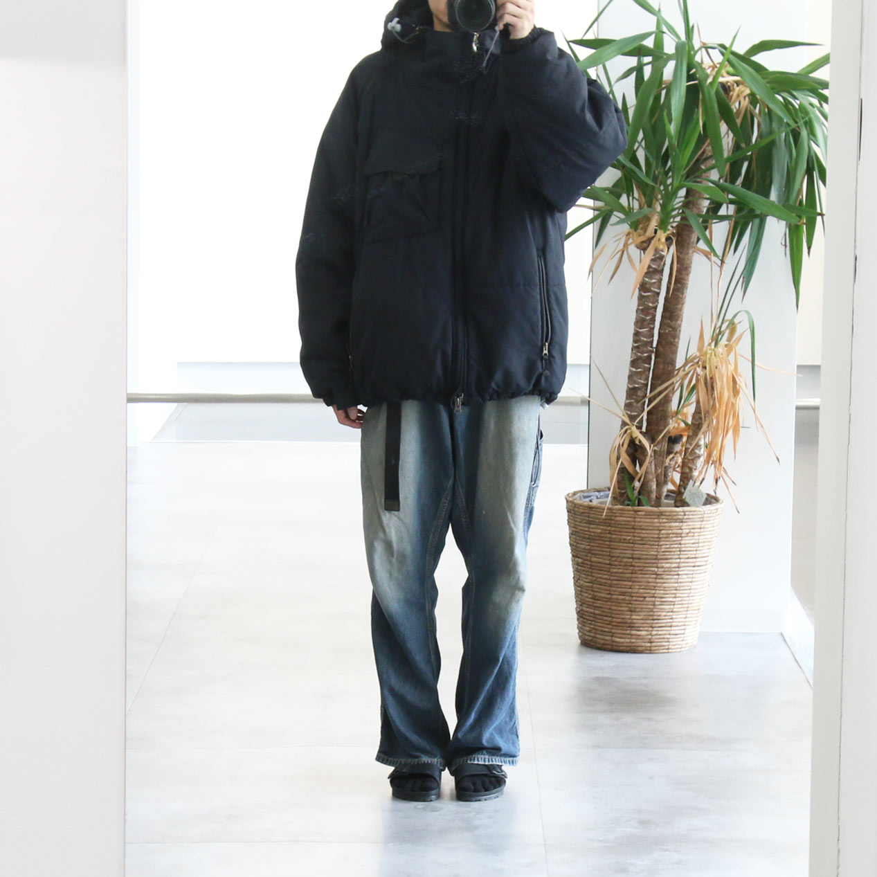 POST JUNK / 00's NIKE ACG Asymmetrical Zip Nylon Padded Jacket [L]