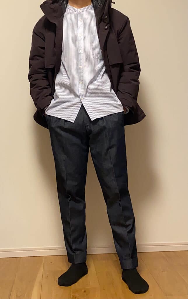 ユニクロ+Jのオーバーサイズダウンパーカの着用感をレビュー