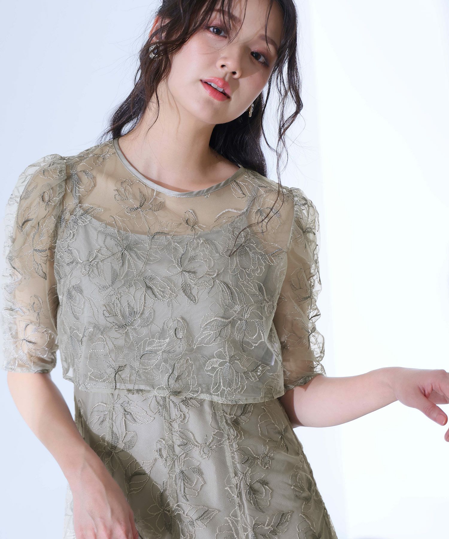 ギャザーチュールセットドレス | PourVous（プールヴー）パーティー