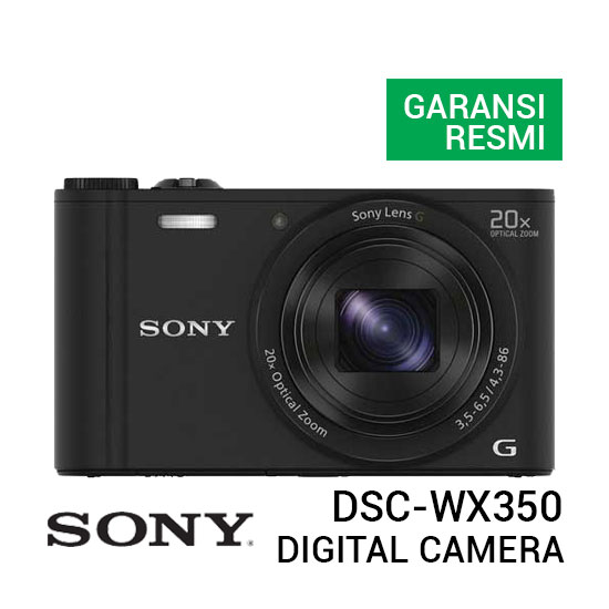 Sony DSC-WX350 Cyber-shot Digital Camera - Plaza Kamera Surabaya