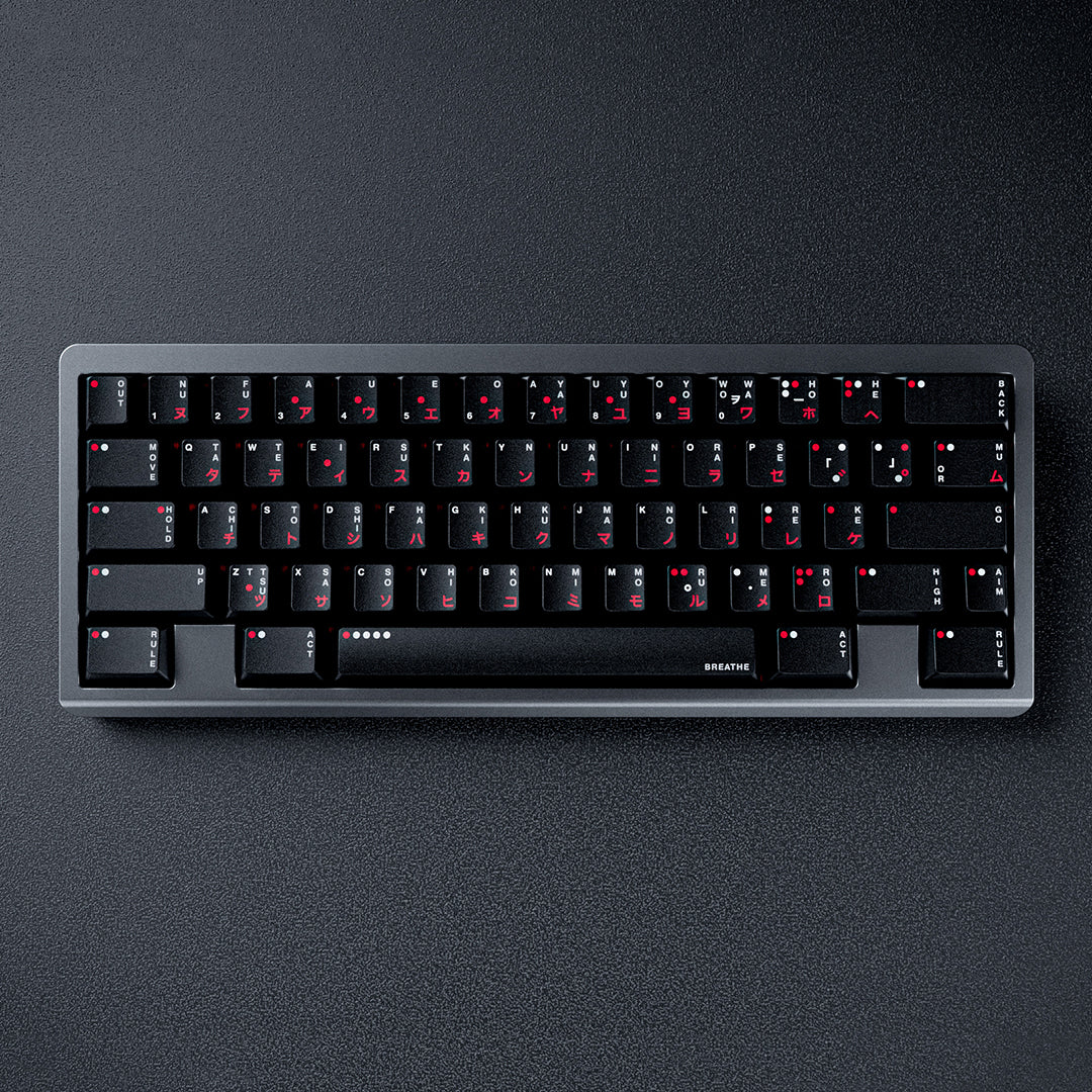 In Stock) WS x Jaekeyed (赤灰色) Aka Haiiro Keycap Set