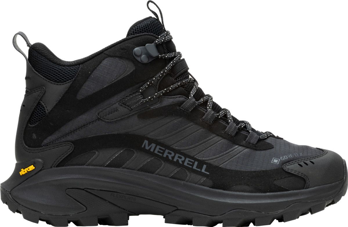 Merrell Moab Speed 2 Mid Gore-Tex Hiking Shoes Black | Alltricks.com