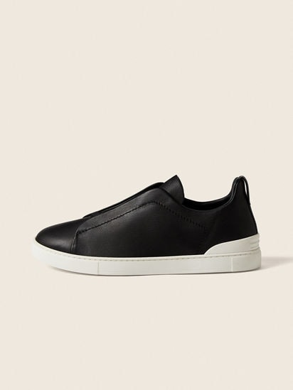 Black Triple Stitch™ SECONDSKIN Sneakers FW25 22325372 | Zegna US