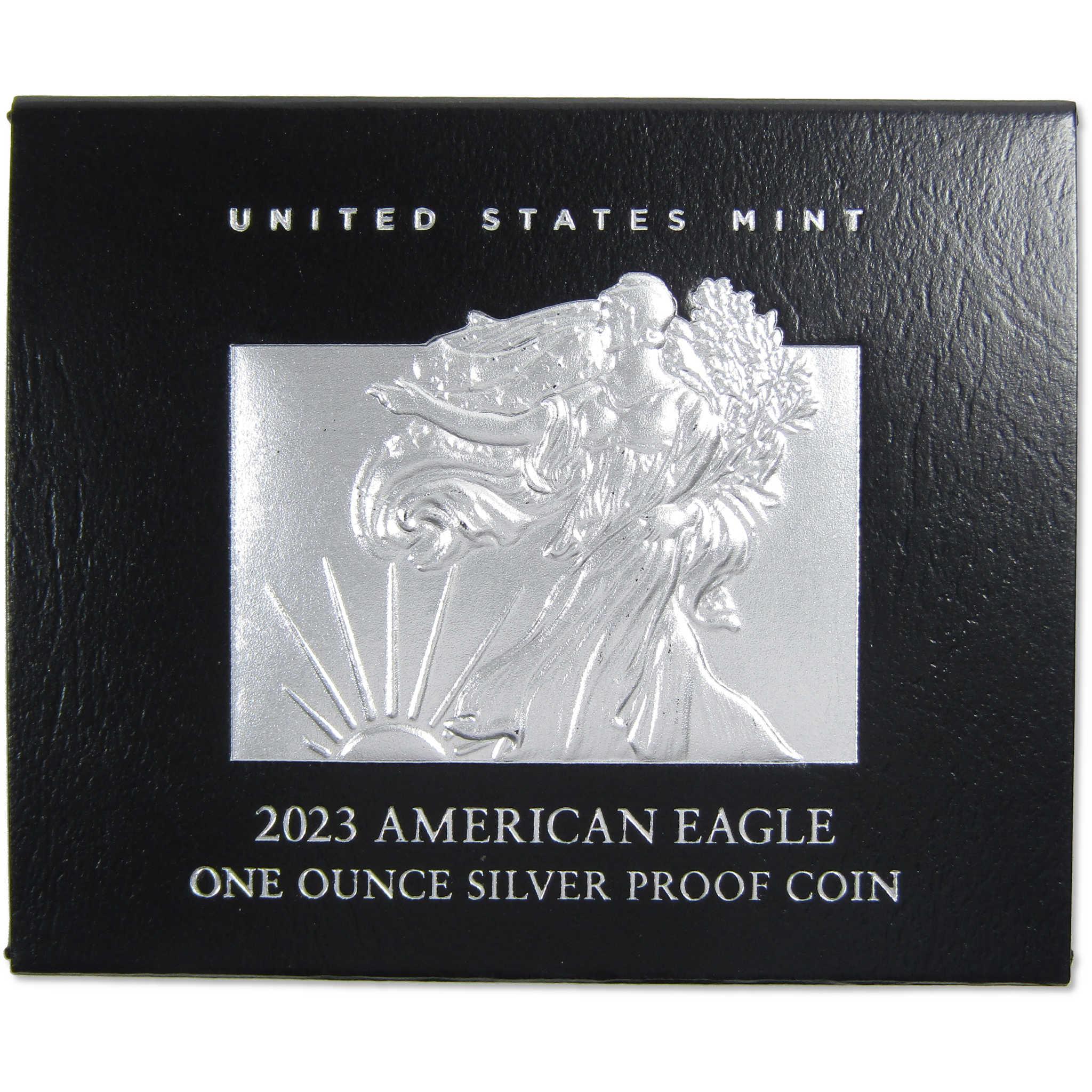 2023 W American Silver Eagle Bullion Proof $1 Coin OGP COA SKU:OPC99