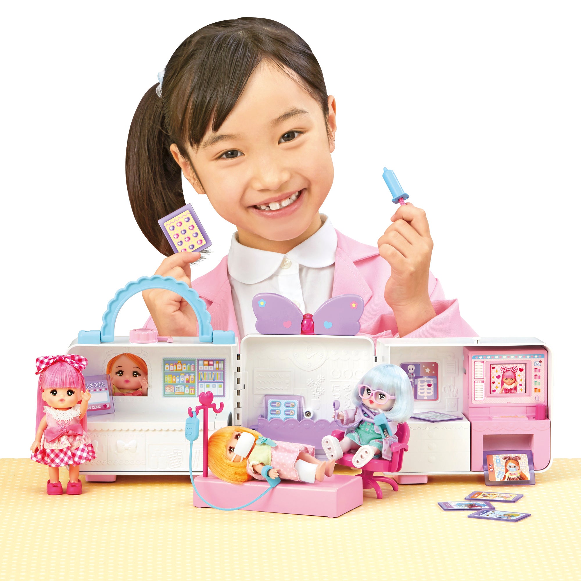 ポケットメルちゃんに広げて遊べるクリニックが新登場！ | 株式会社