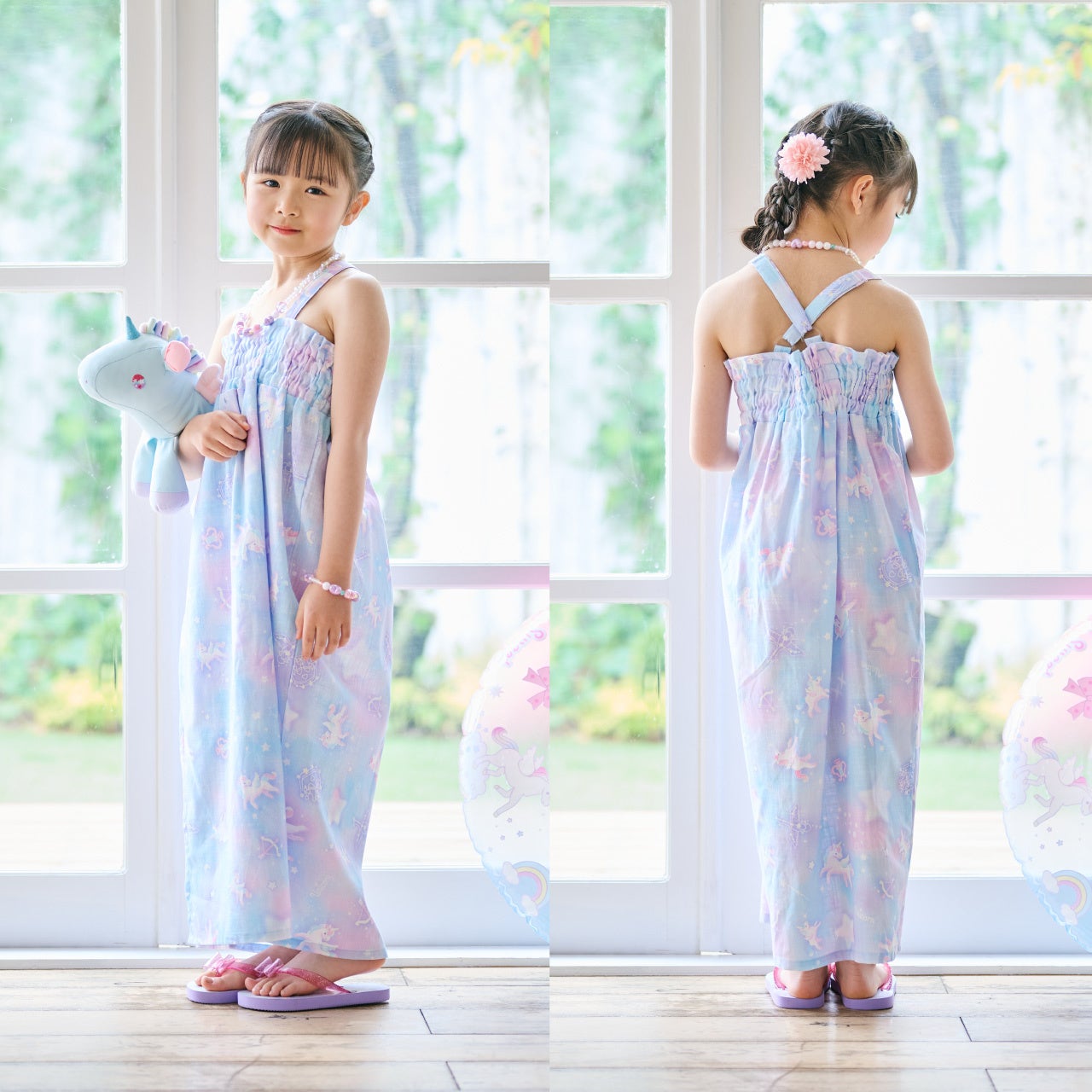 マザーガーデン」から3種類の浴衣が登場 “ドレス浴衣”“ワンピース浴衣