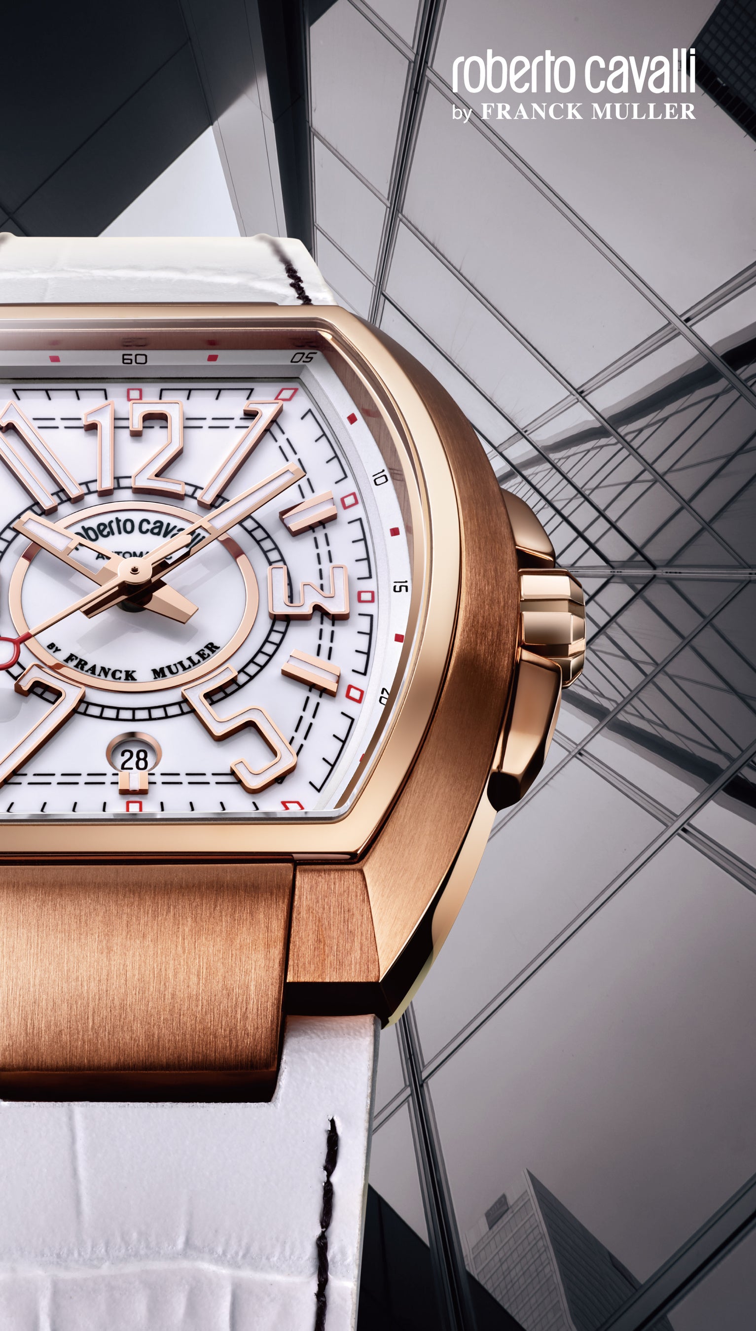 ロベルト・カヴァリ BY フランク・ミュラー』から、象徴的なトノー