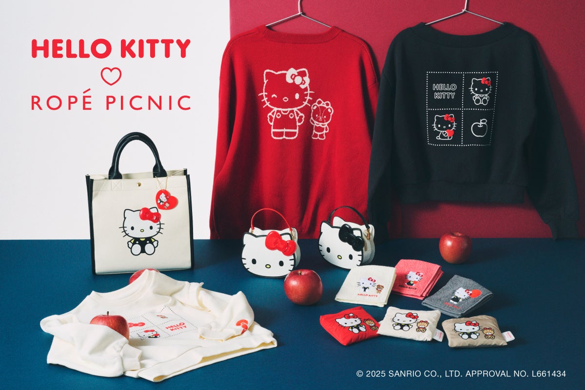 ROPE' PICNIC×HELLO KITTY」コラボレーション新しい年も「ハローキティ