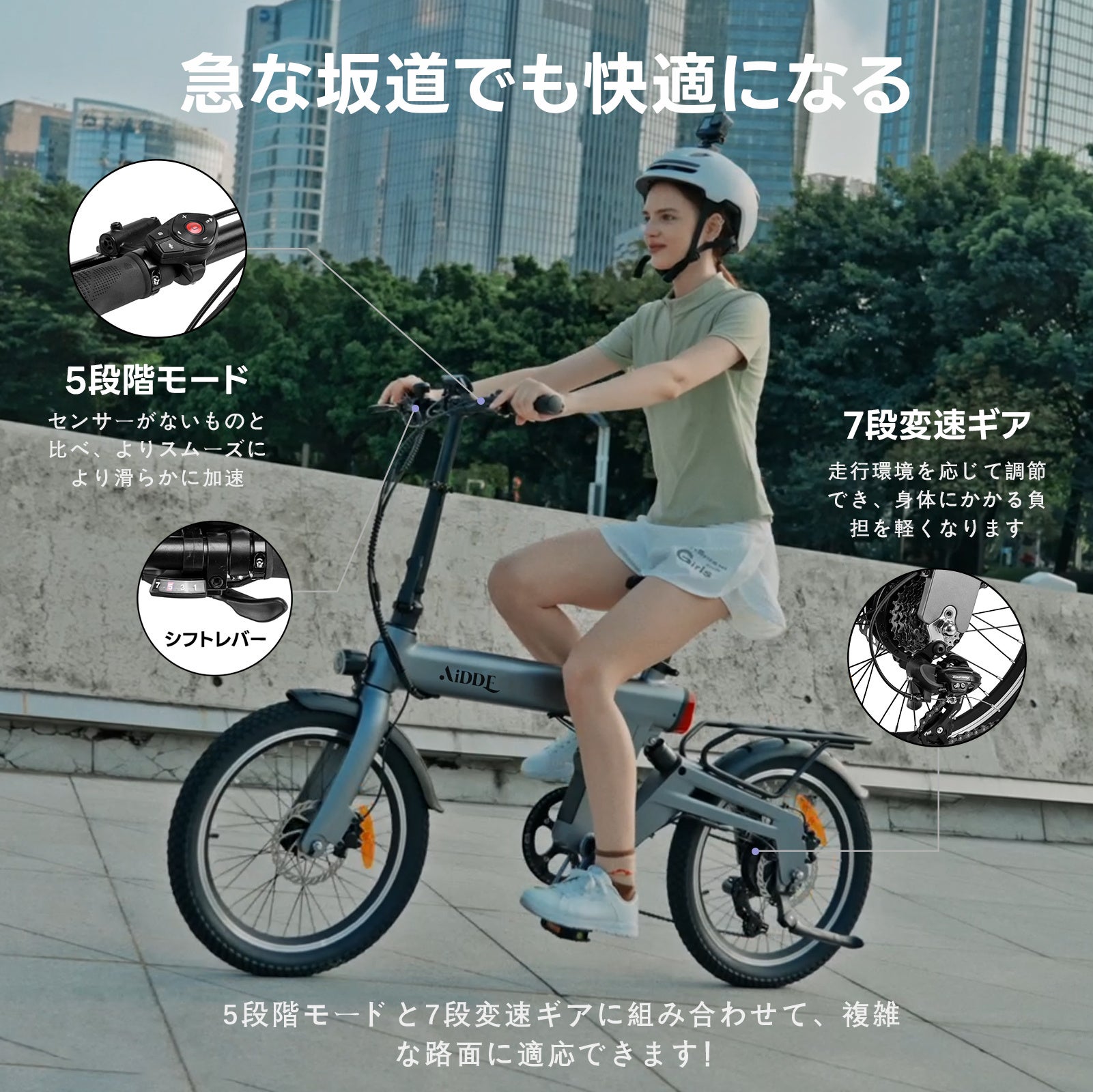 素晴らしいお知らせ】電動アシスト自転車ブランド「AIDDE」のA-series