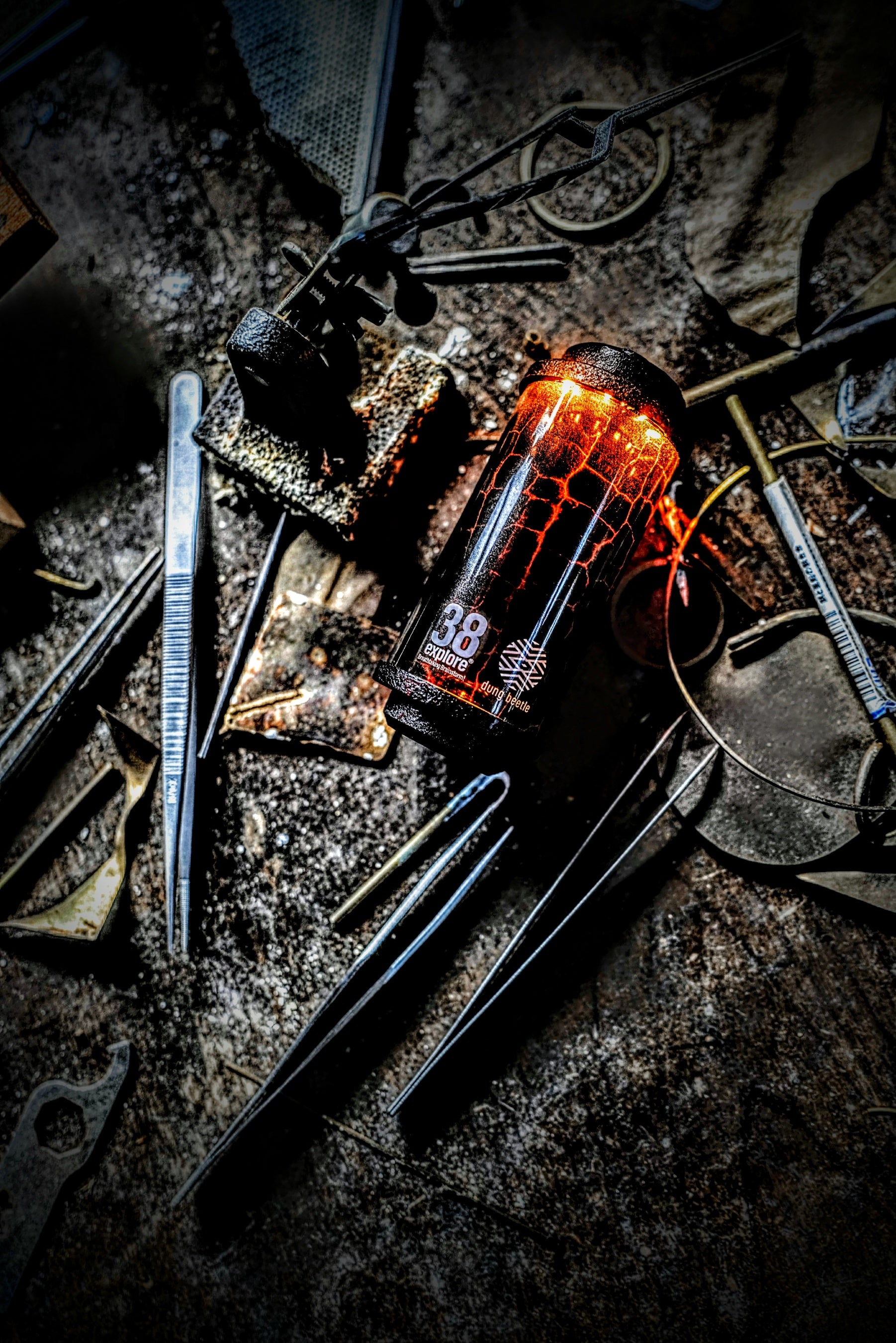 dung beetle × 38explore 、新作LEDランタン「38-kT “OKIBI”」発表