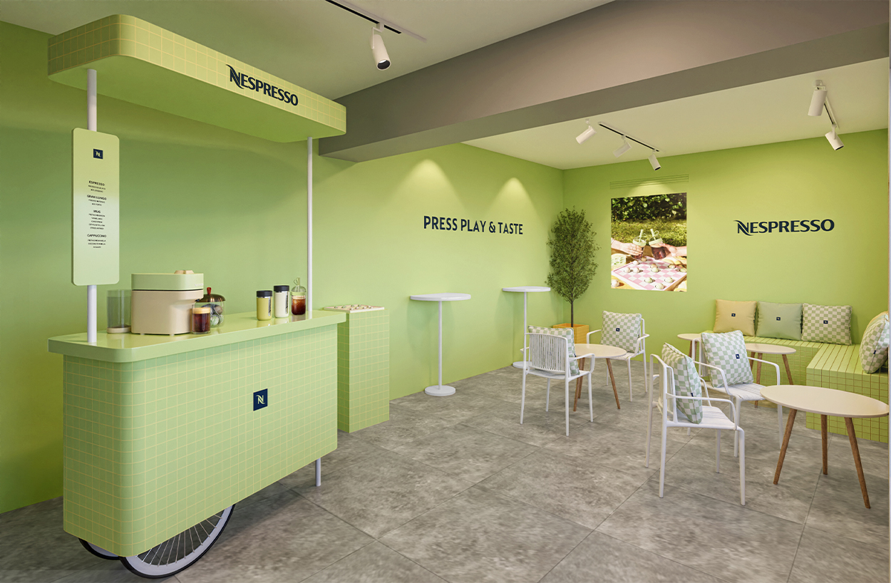 ピスタチオカラーが新鮮！ ネスプレッソが #クールなコーヒー体験 を