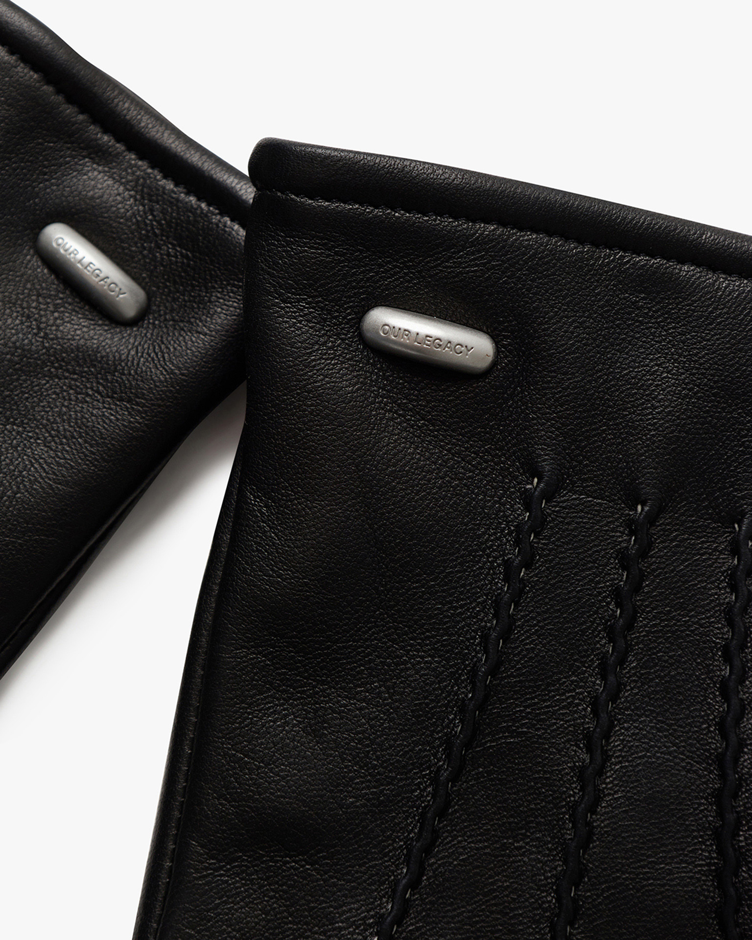 Our Legacy His Gloves Black Leather | PRGRSS Store