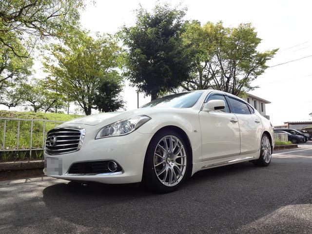 HGY51 シーマハイブリッド RS-R ダウンサス取り付け 四輪アライメント