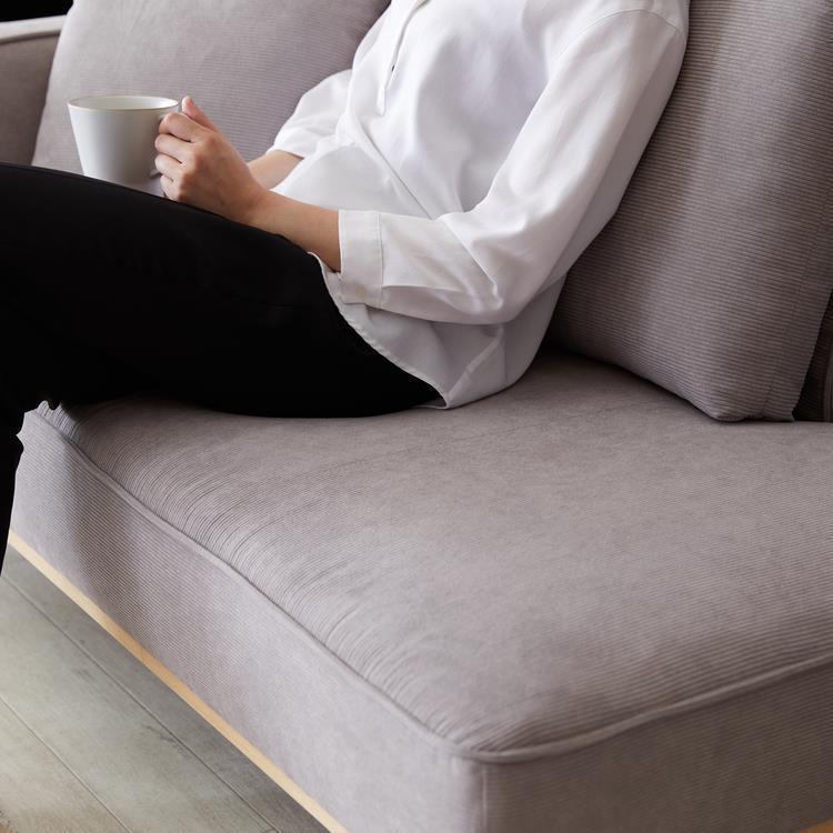 WEB限定】 Kalen 2人掛けソファ グレー CF1676-26(グレー): ソファ