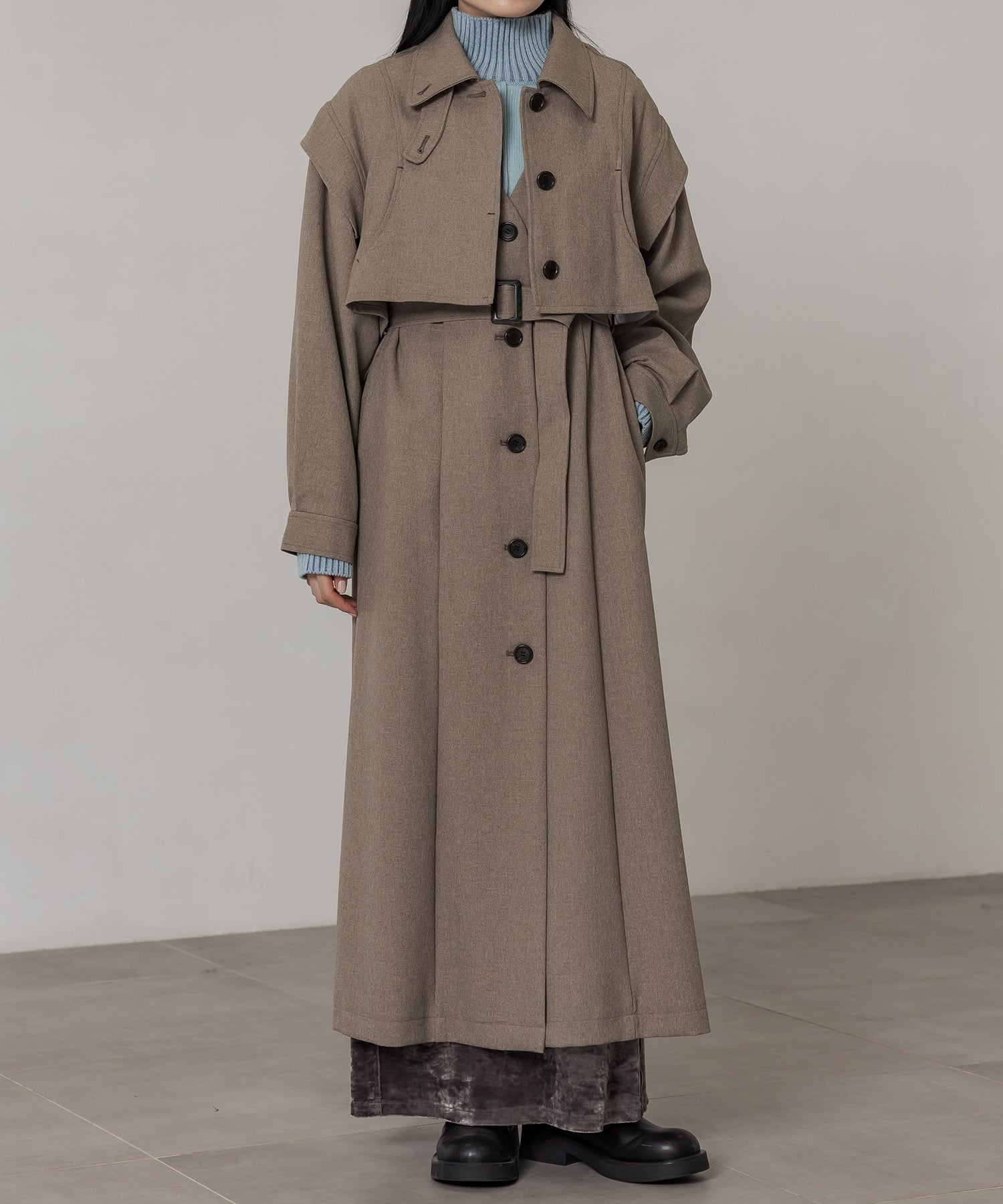 残りわずか〉マルチウェイトレンチコート(1 IVORY): : ウィメンズ