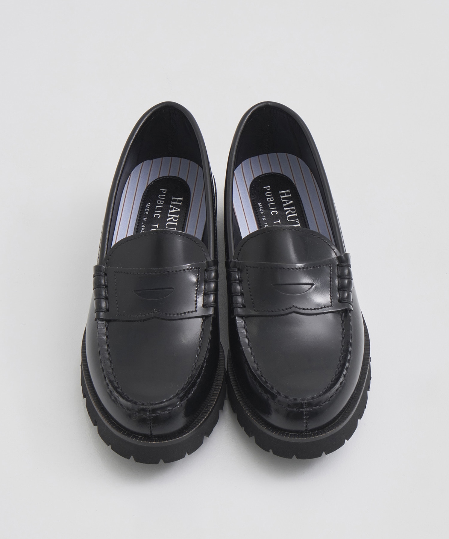 HARUTAトラックソールローファー(1 BLACK): : ウィメンズ｜PUBLIC