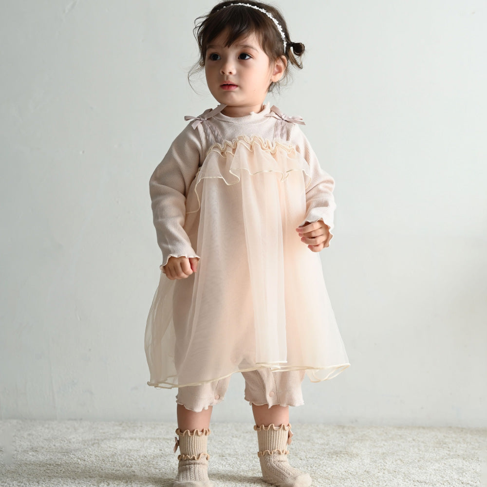 チュール フリルワンピース ロンパース – PUPPAPUPO オフィシャルストア