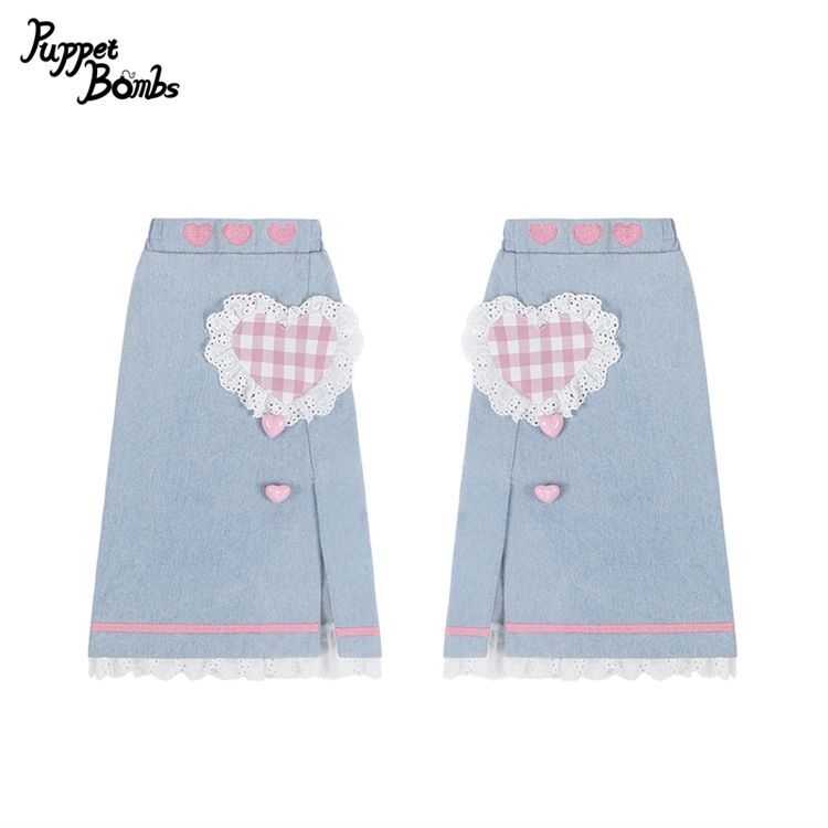 QS99】ハートデニムレッグカバー【30％OFF】 - puppetbombs