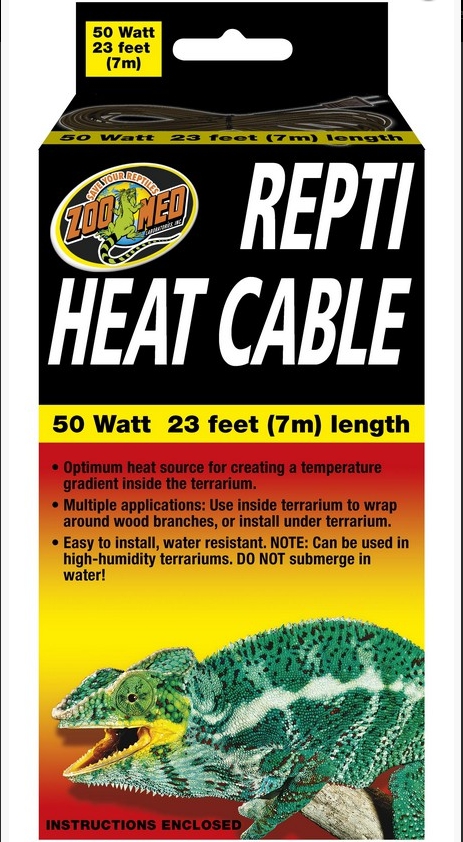 ヒートケーブル (50W/7メートル) ズーメッド | ピュアアニマル