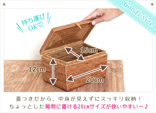 アタ製ふたつき収納ボックス！生理用品のストック収納に z0309