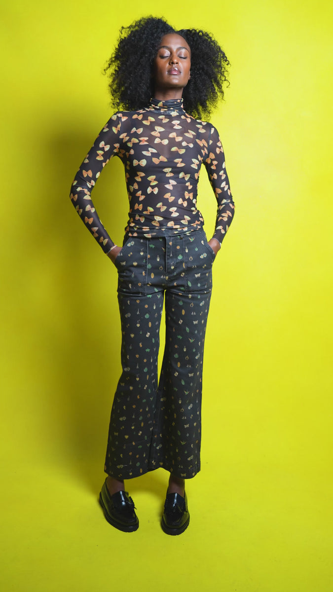 Long Sleeve Mesh Pasta Shirt - RachelAntonoff.com