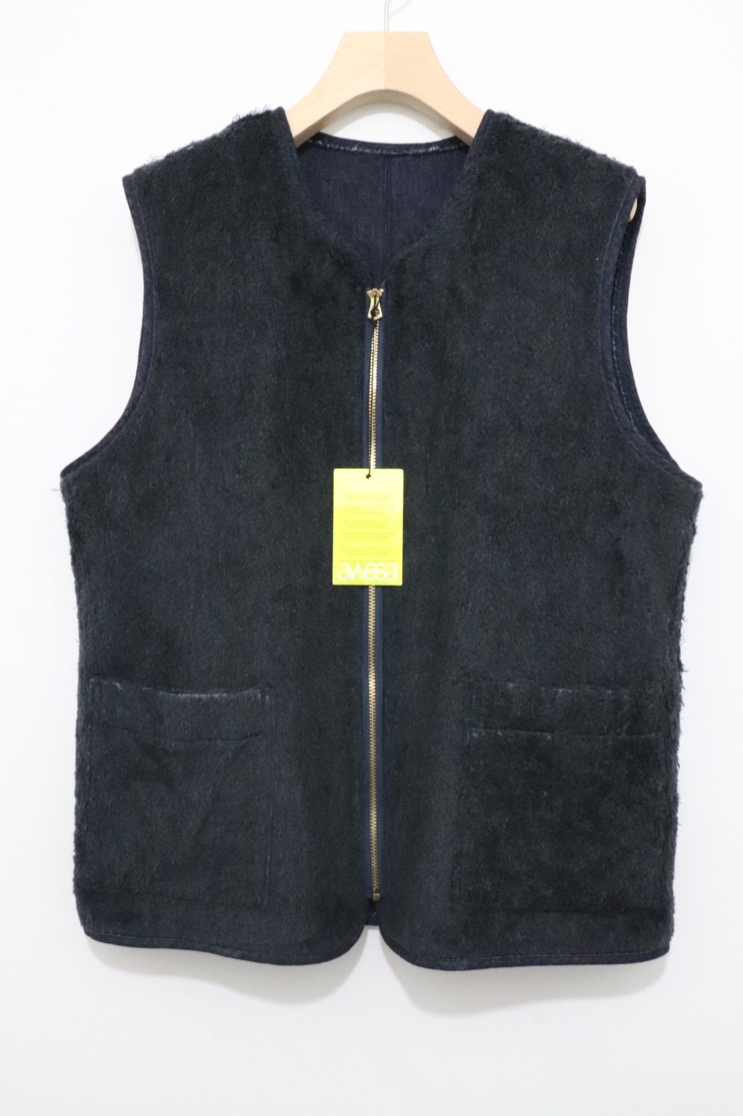 awasa (アワサ) デニムボア リバーシブルベスト awasa