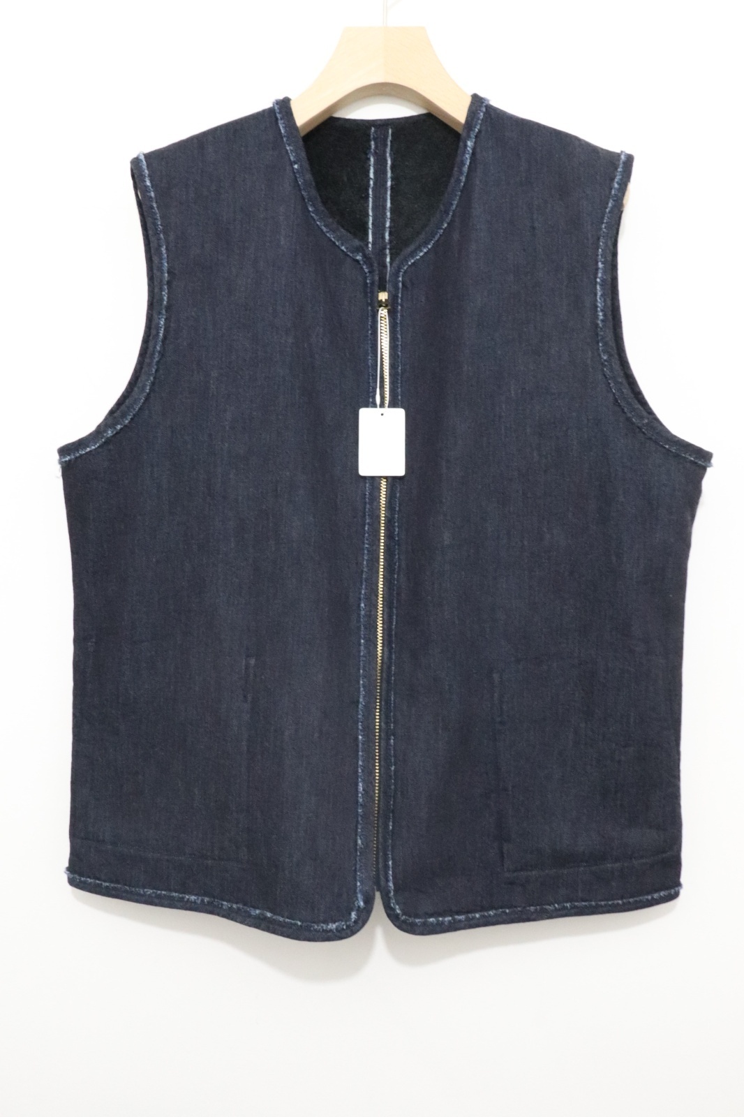 awasa (アワサ) デニムボア リバーシブルベスト awasa