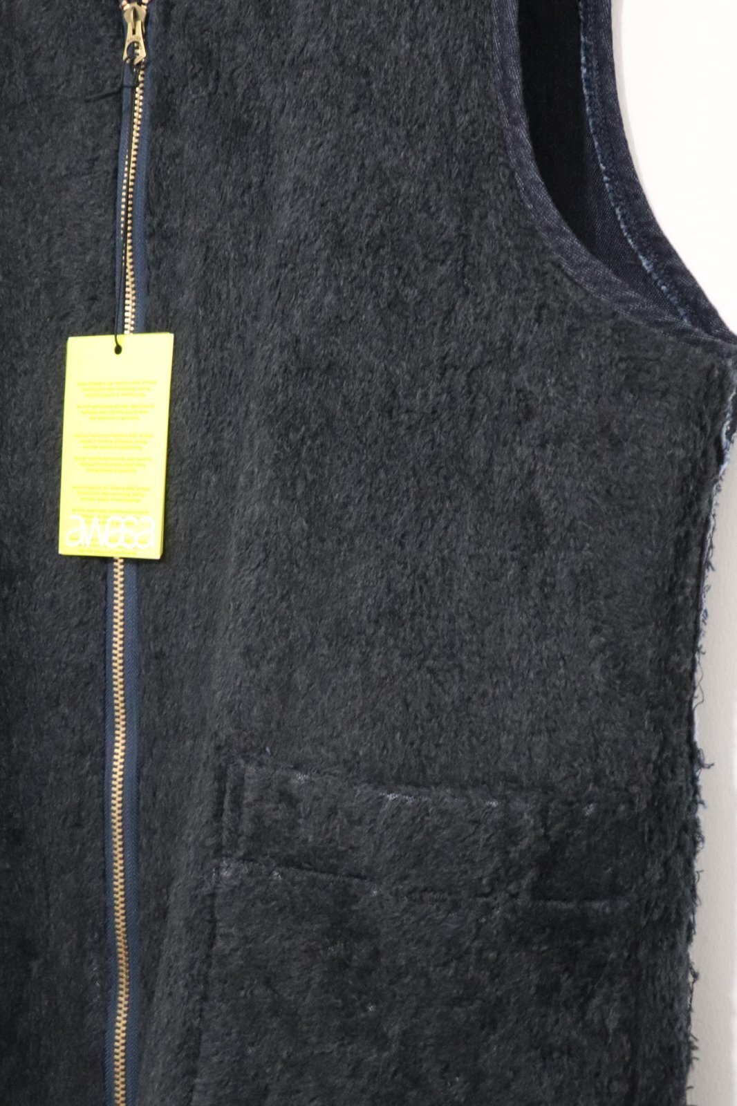 awasa (アワサ) デニムボア リバーシブルベスト awasa