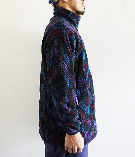 90's Patagonia リーフ柄ハーフジップフリースジャケット - Fresh