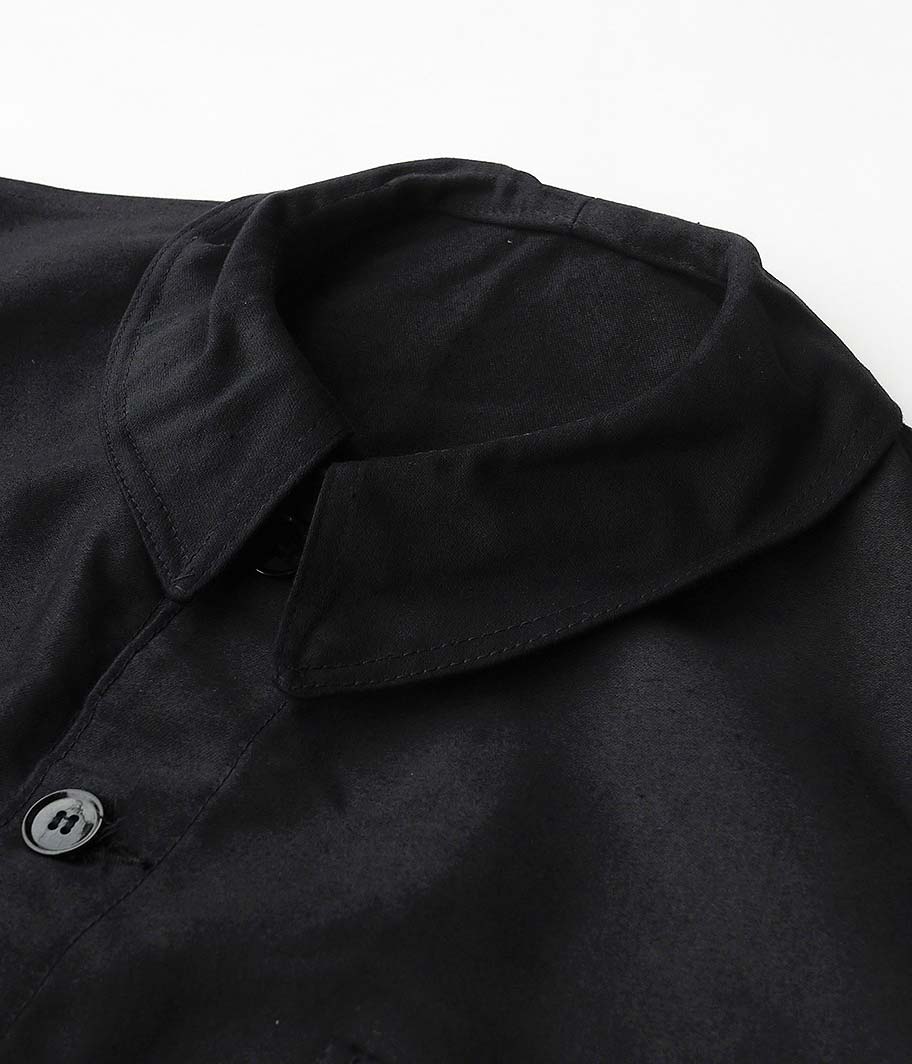 BEAU-FORT ブラックモールスキンフレンチワークジャケット［Dead Stock