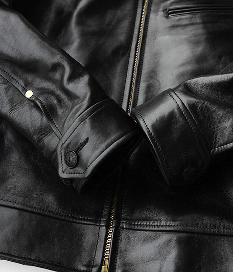ANACHRONORM Wax Leather Sport Jacket [BLACK] - Fresh Service