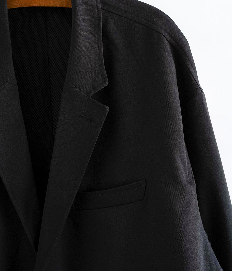 Fresh Service WOOLY TWILL JACKET [BLACK] - Fresh Service NECESSARY