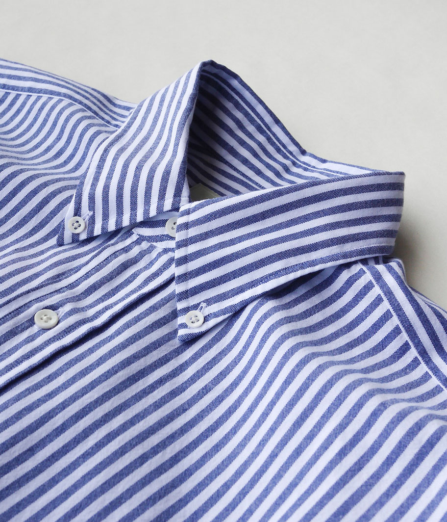 HERILL Cotton Oxford Shirts [SAXSTRIPE] - Fresh Service NECESSARY