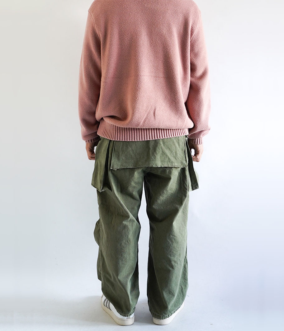HERILL Nep denim M44 Trousers [OLIVE DRAB] - Fresh Service
