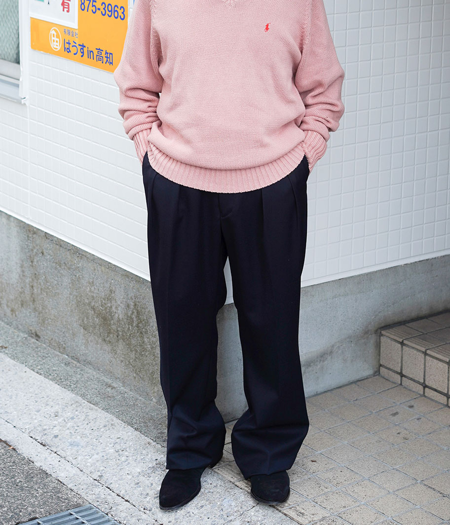 NEAT Back Satin Gabardine Wide Type1 [NAVY] - Fresh Service