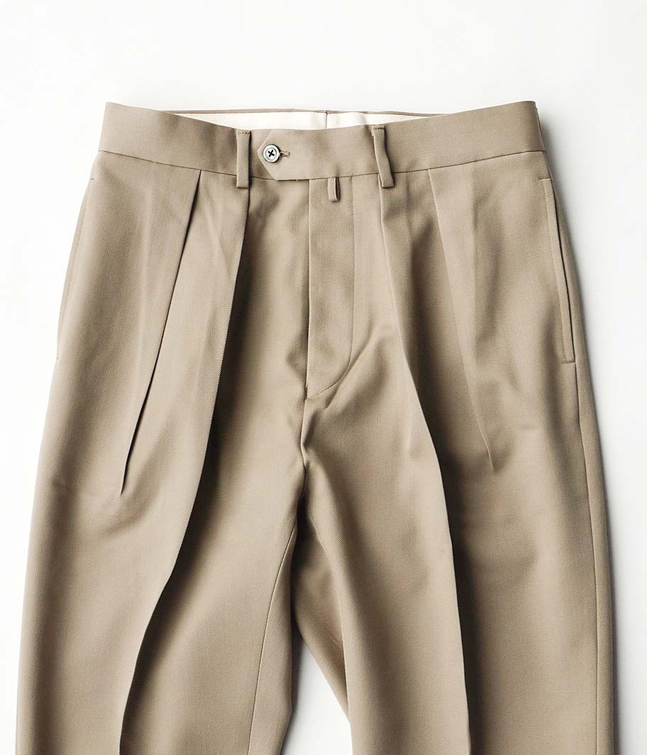 NEAT Wool Gabardine Tapered [BEIGE] - Fresh Service NECESSARY or