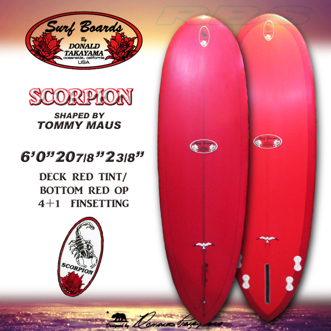 HAWAIIAN PRO DESIGN HPD DONALD TAKAYAMA SCORPION スコーピオン 6.0