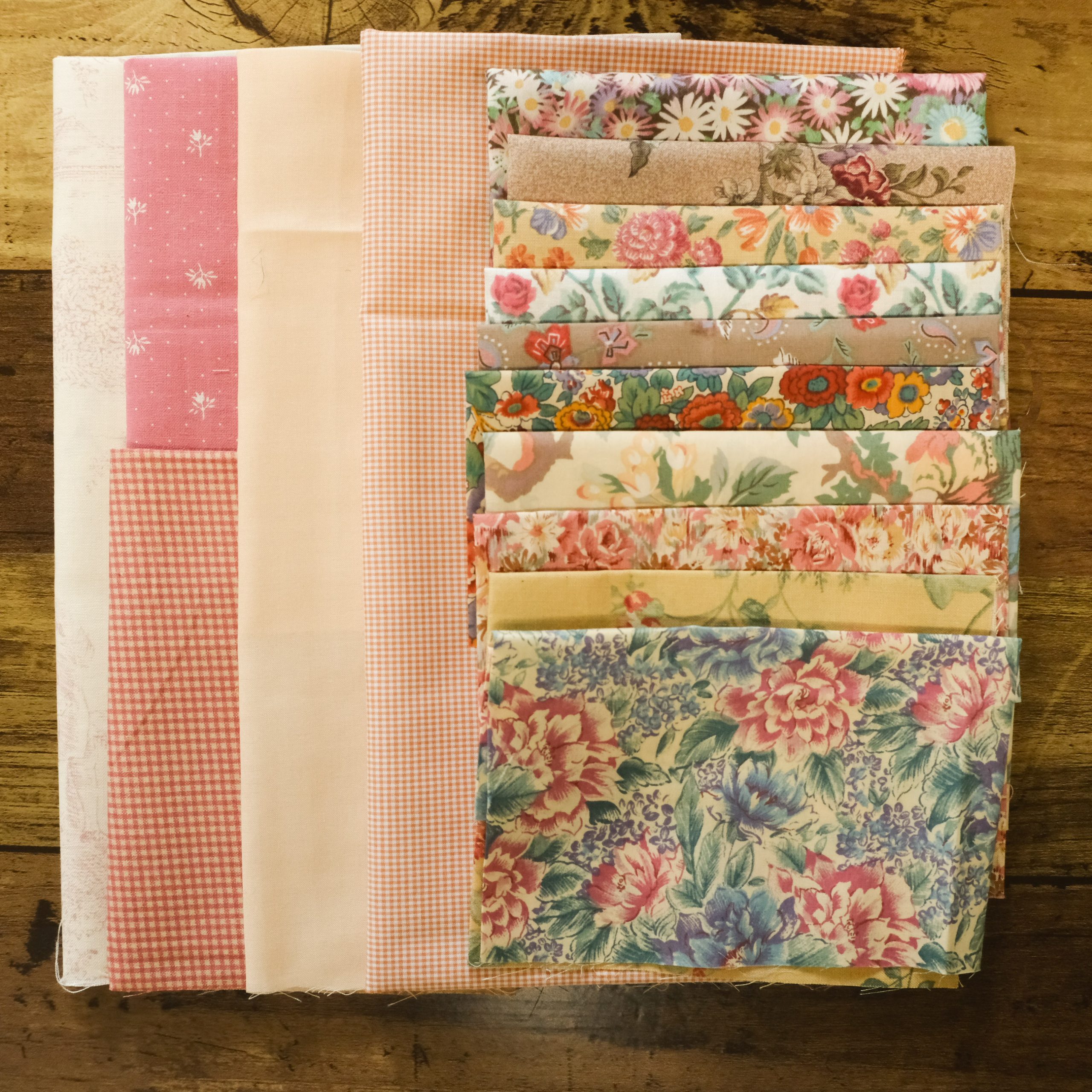 キット／ダブルウェディングリングのミニキルト ”おしゃれなパッチ