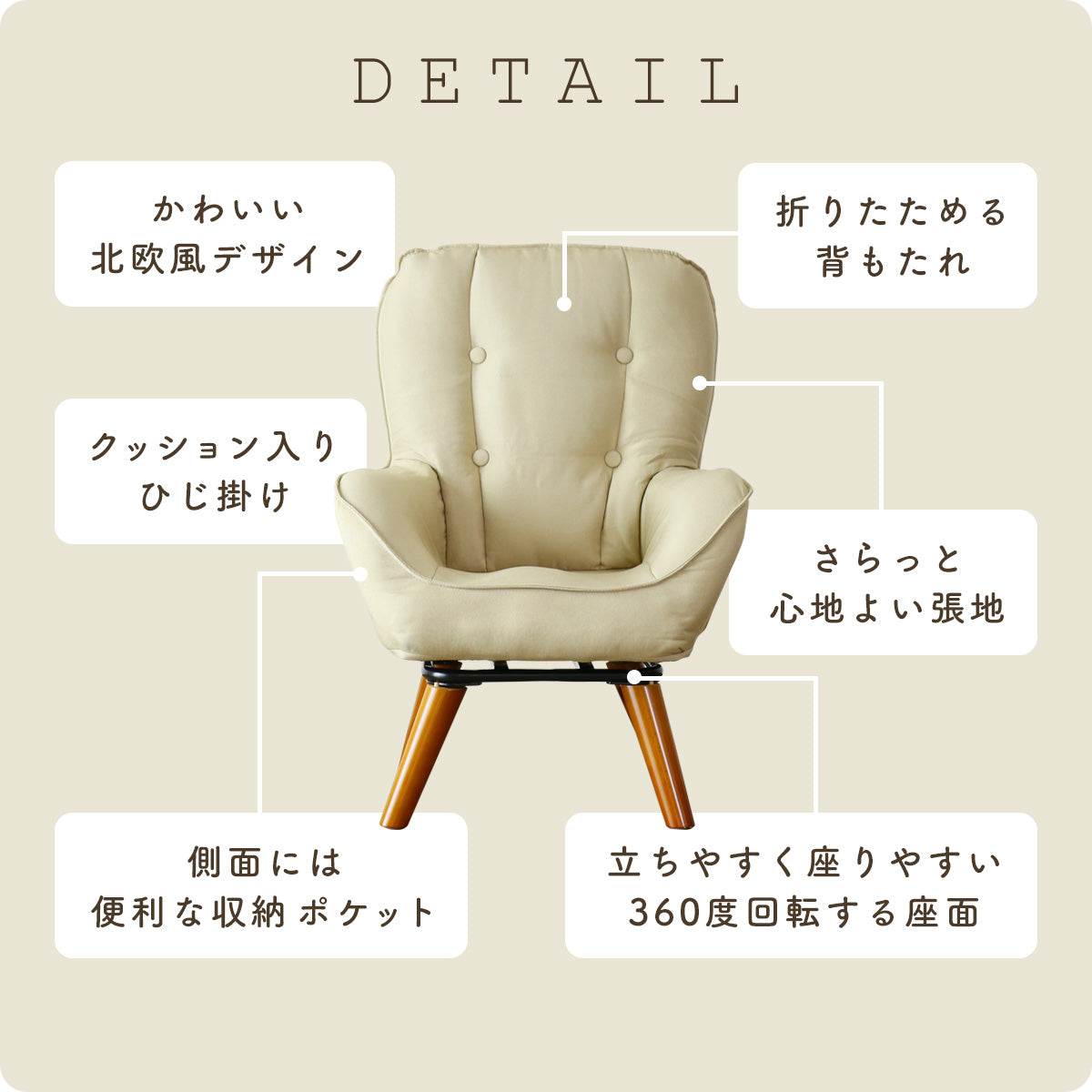 1人掛けチェア キチェ回転 – remembrance-doris